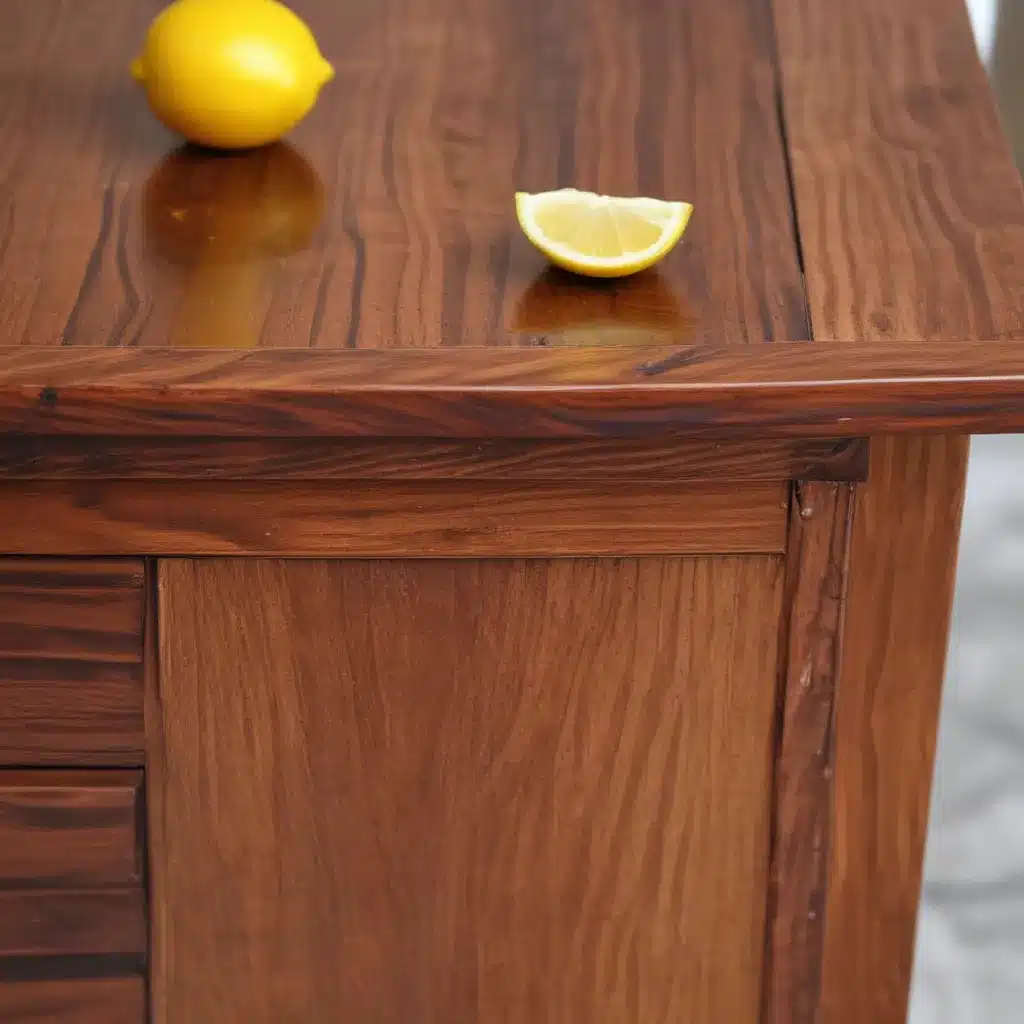 Wood Furniture Revived With Oil and Lemon