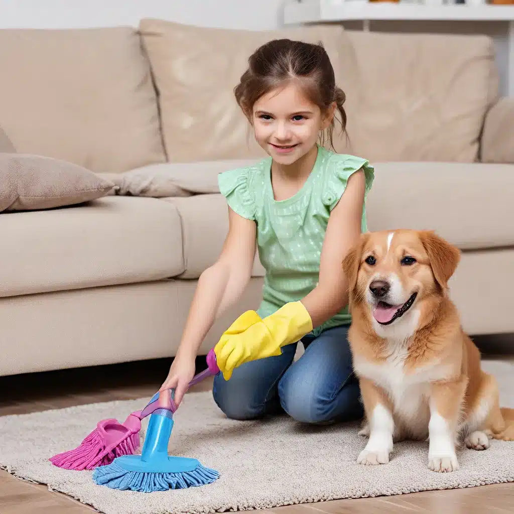 Cleaning Homes with Kids and Pets