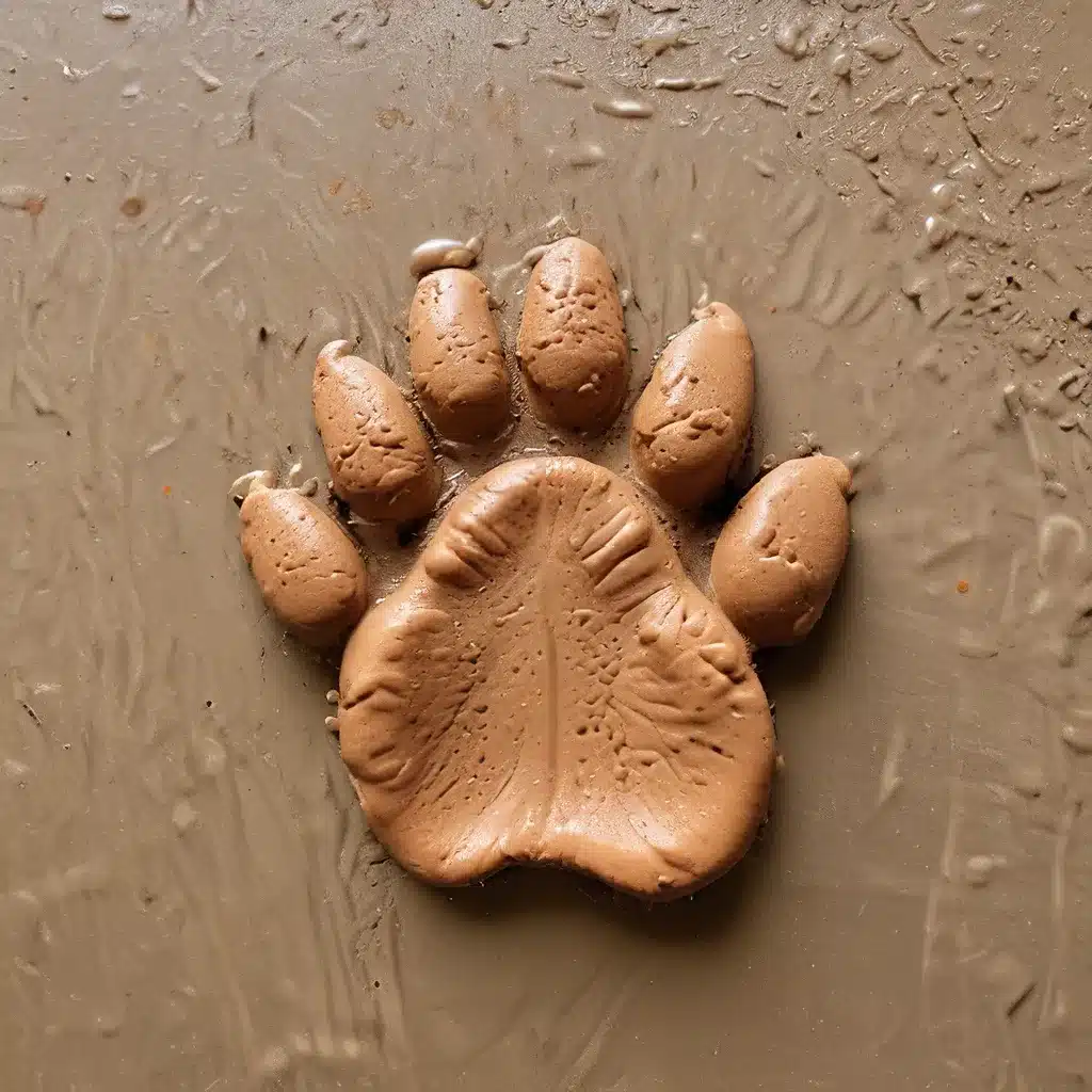 Cleaning Muddy Paw Prints with Ease