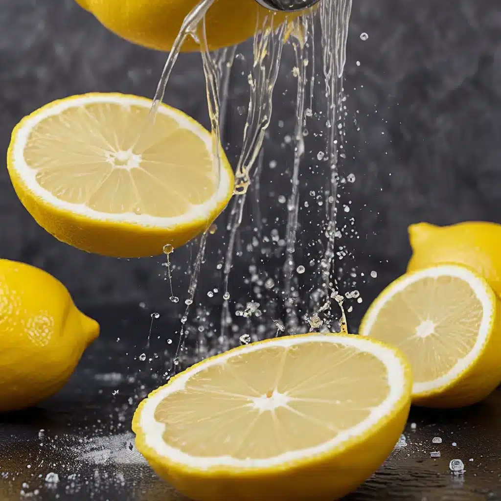 Lemons and Baking Soda for Sparkling Showers